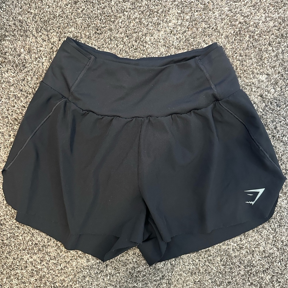 Gymshark Black Women's Athletic Running Shorts